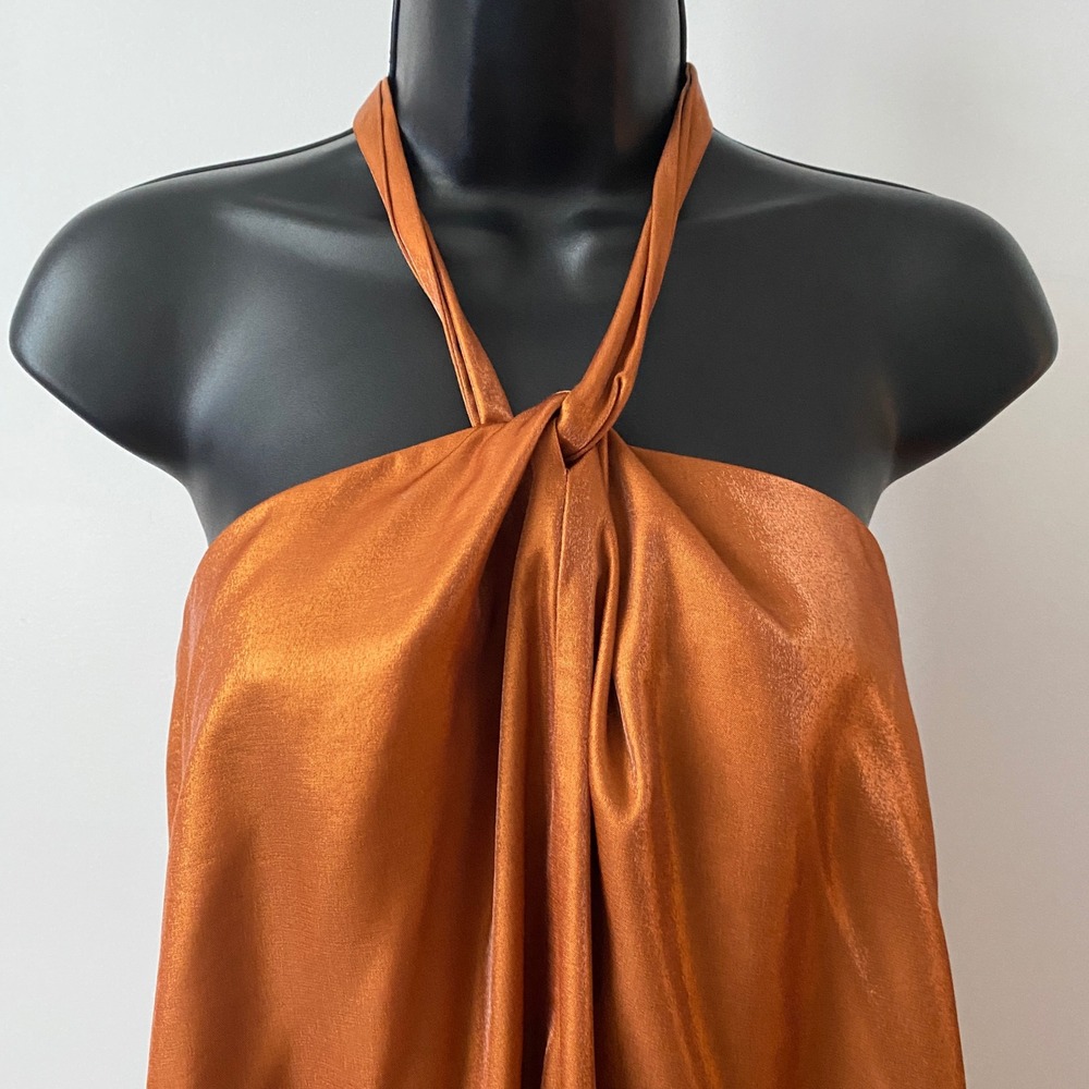 KEEPSAKE the Label Copper Halter Midi Dress - Picture 2 of 6